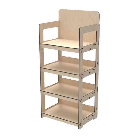 Стеллаж из фанеры EKOSTAR 600х450х1400 Киев