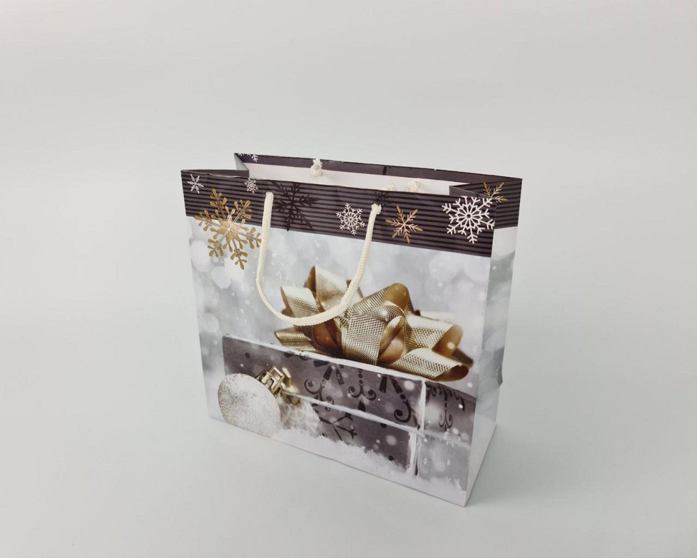 Пакеты бумажные подарочные , новогодние Квадрат 23*24*10- 16 (12 шт) Харьков - изображение 2