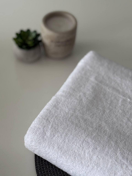 Рушник банний махровий Ideal Textile білий 70х140 см 550 г/м2 (56860368) Чернівці - фото 9