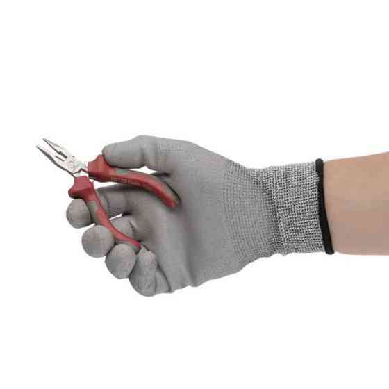 Довгогубці прямі 115 мм, прецизійні, комбіновані рукоятки INTERTOOL NT-0102 Київ