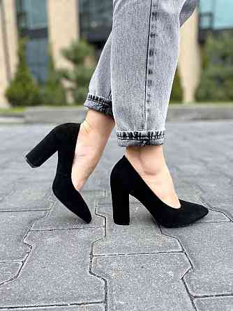 Nivelle Туфлі жіночі NIVELLE чорні натуральна замша каблук 9 см 36р (5168) Коломыя