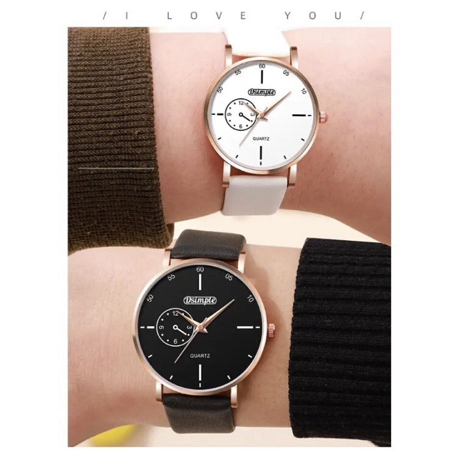 Подарочный набор для мужчин и женщин: 2парные часы с 2 оригин браслетами- диам. 4см, длин 24см, шир. рем. 2см Киев - изображение 9