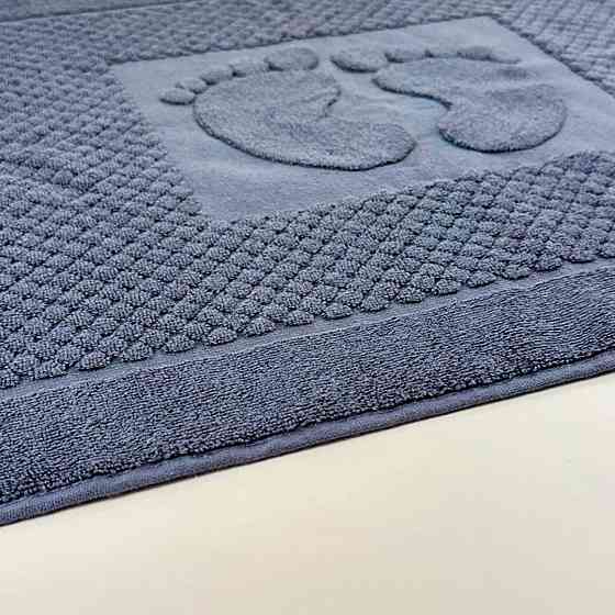 Махровое полотенце жаккардовое для ног GM Textile 50х70см 600г/м2 (Деним) Сумы