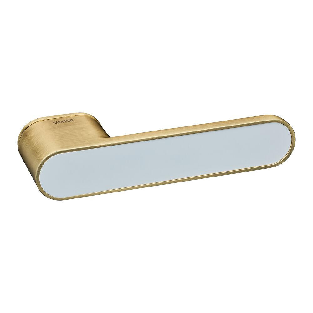 Ручки безрозетні Gavroche GRclick Gold SB/W сатинове золото з білою вставкою Київ - фото 5