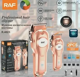 Машинка для стрижки RAF R4023 аккумуляторная, триммер для волос и бороды, насадки, регулировка длины Одесса