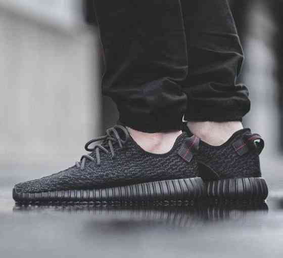 Кроссовки Adidas Черные Адидас Мужские Изи Буст (размеры: 44) Видео Обзор Днепр