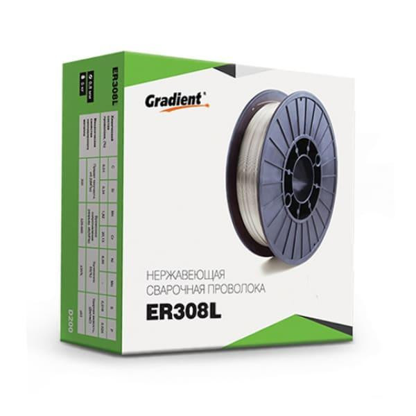 Сварочная проволока по нержавейке Gradient ER308L 0.8 мм (1 кг) Киев - изображение 1