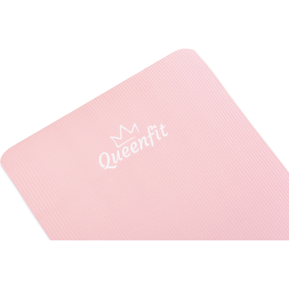 Килимок (мат) для фітнесу Queenfit NBR 1,5см рожевий Київ - фото 5