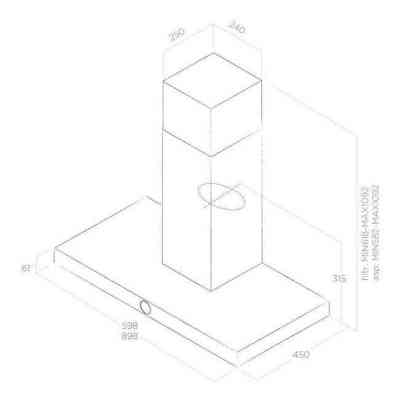 Вытяжка кухонная Elica LOL BL/A/60 MOON EDITION Винница