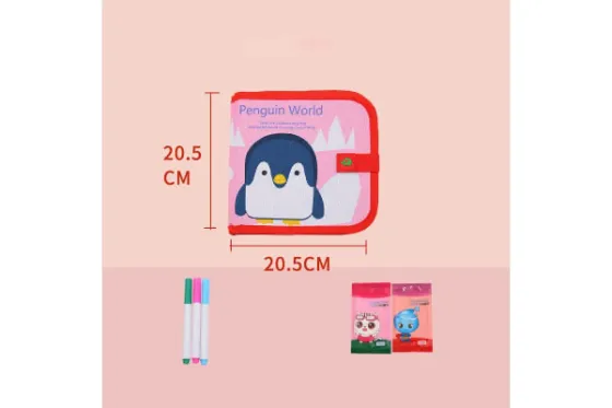 Многоразовый альбом для рисования с фломастерами – Penguin World Коломыя