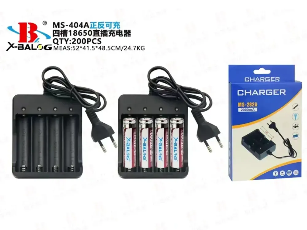 Зарядное устройство 220В 4x18650 сетевой шнур MS-404A 7214 Одесса - изображение 1