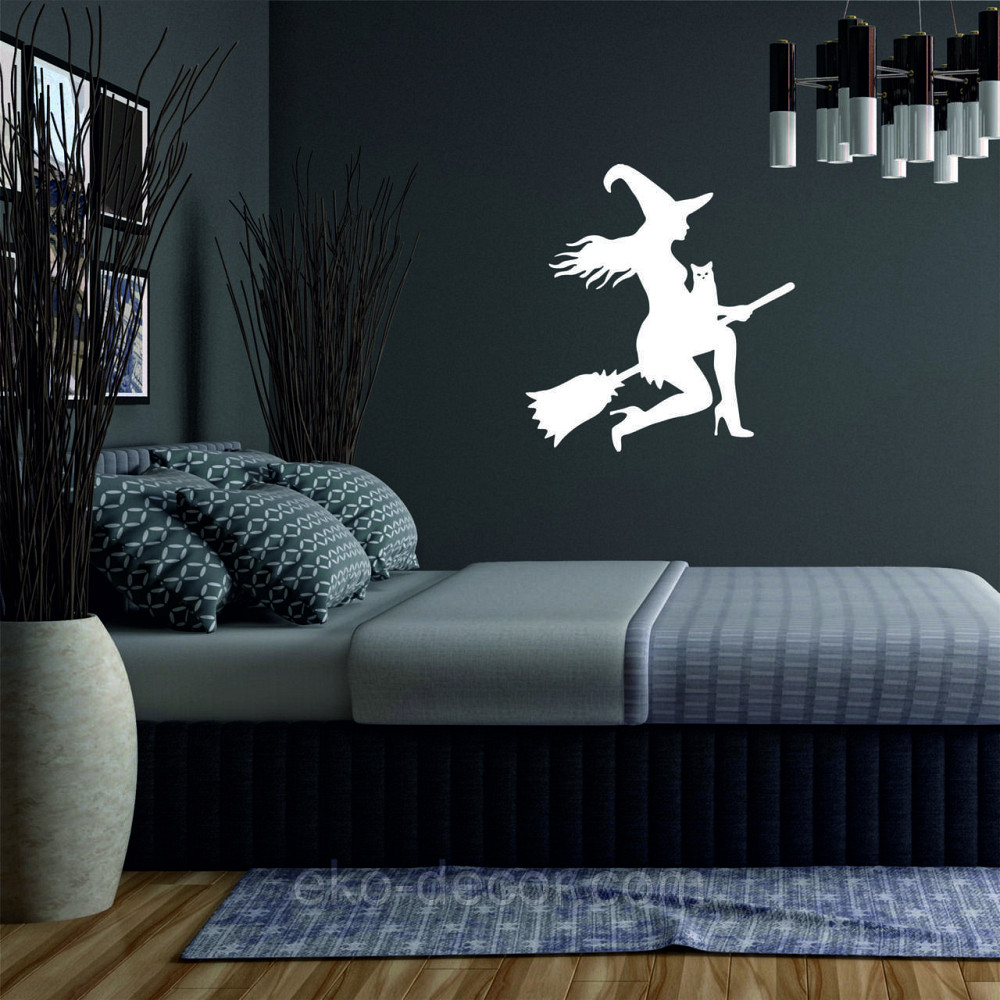 Декоративное настенное Панно «Ведьма», Декор на стену 90*84 см, Белый Киев - изображение 3