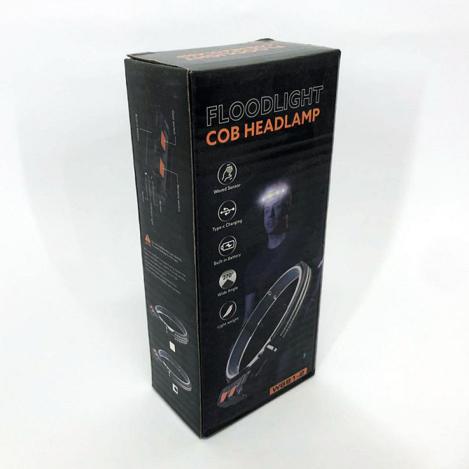 Налобник туристичний BL-W691-2COB, Потужний ліхтарик світлодіодний на голову, Налобний ліхтар TQ-765 для сто Київ - фото 2