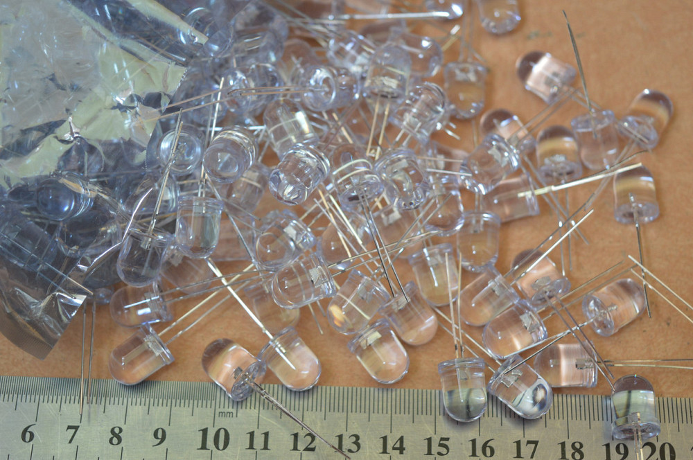 Світлодіод 10 мм RGB перемикаються червоний зелений колір Полтава - фото 1