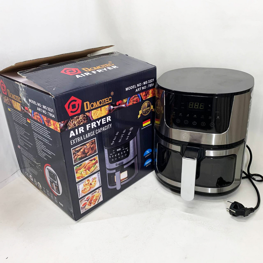 Аэрофритюрница-мультипечь для дома Domotec MS-3221 3500 Вт 7 л, Фритюрница для общепита QI-71 Львов - изображение 5