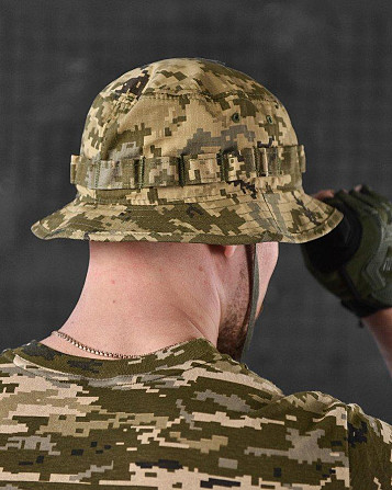 Панама мужская тактическая маскировочная камуфляжная с молями пиксель ВТ0992 Киев - изображение 8