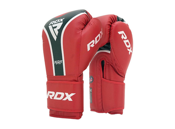 Боксерські рукавиці RDX AURA PLUS T-17 Red/Black 10 унцій (капа в комплекті) Каменское - изображение 7