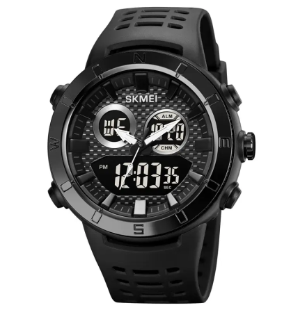 Часы мужские наручные спортивные Skmei 2014 (Черный с черным) Винница
