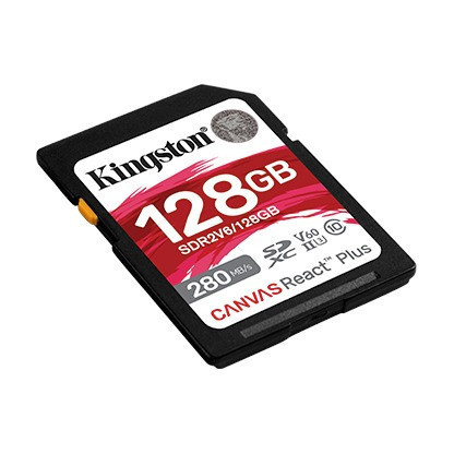 Картка пам'яті SDHC 128 GB UHS-II/U3 Class 10 Kingston Canvas React Plus V60 SD R280/W100MB/s (SDR2V6/128GB) Харьков - изображение 2