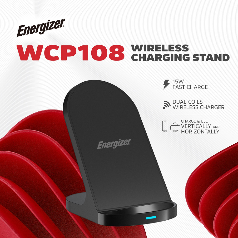 Зарядний пристрій Wireless Energizer WCP108 QI 15W чорний Винница - изображение 11