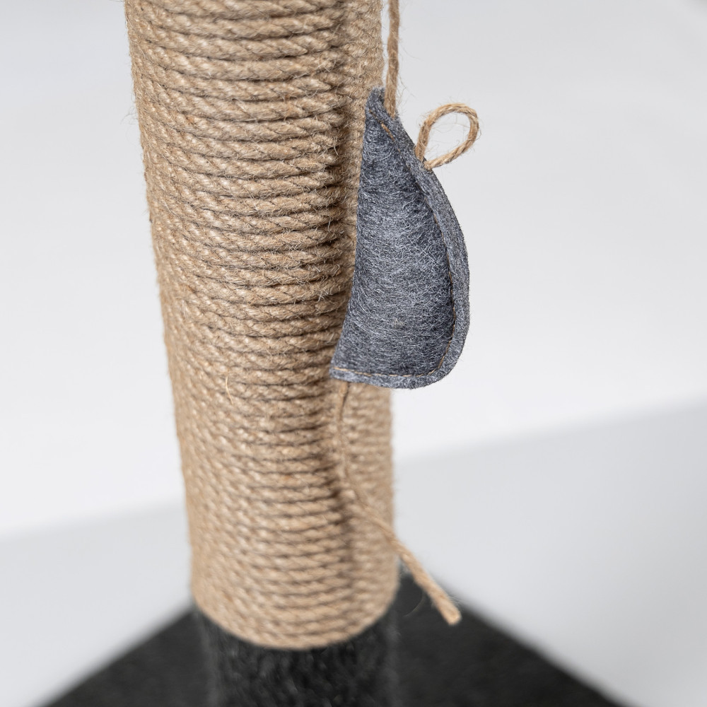 Когтеточка столбик Природа Мими Grey для котов 36x36x66 см Киев - изображение 4