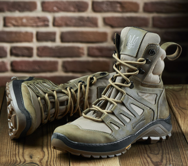 Чоловічі шкіряні черевики демісезонні (койот) PATRIOT BRC-4 44(28.8см) Харків - фото 5