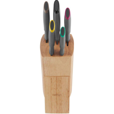 Набір ножів Tefal Fresh Kitchen, дерев&apos;яна колода, 5шт, нержавіюча сталь, чорний (K122S504) Вінниця - фото 2