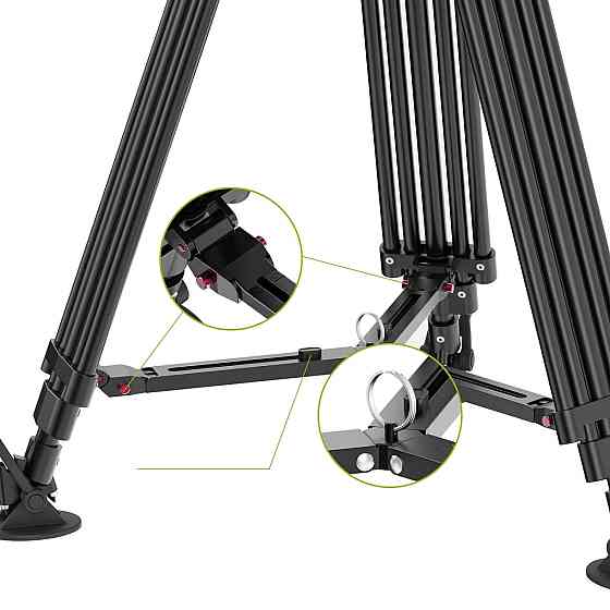 Штатив для высоких нагрузок до 25кг алюминиевый 78-165см Ulanzi VideoFast T048 Киев