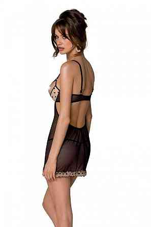 Еротичний пеньюар Passion MARINA CHEMISE, S/M, beige Sex Aura Київ