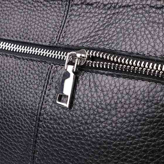 Красива сумка через плече для чоловіків із натуральної шкіри GRANDE PELLE 22883 Чорна Київ