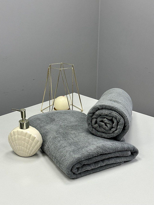 Полотенце банное Ideal Textile махровое 100х150 см (56860335) Сірий Черновцы - изображение 2