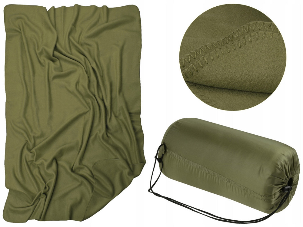 Армійська флісова Ковдра 200х150см з чохлом Mil-Tec від Sturm (14426001) Olive Нововолинськ - фото 1
