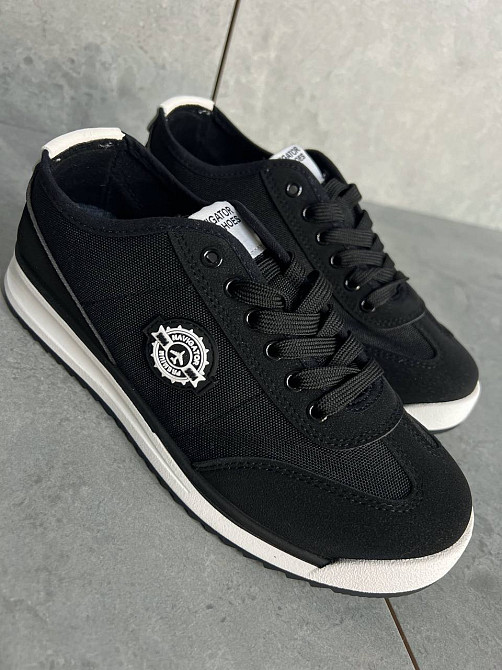 Кросівки жіночі Navigator 3241-1 з текстилю з емблемою чорні, 37, 24 см Київ - фото 14