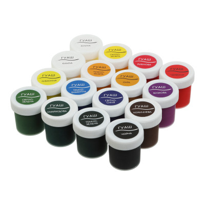 Гуашеві фарби ZiBi KIDS Line -2 16 кольорів х 20 мл (ZB.6613) Вінниця - фото 2