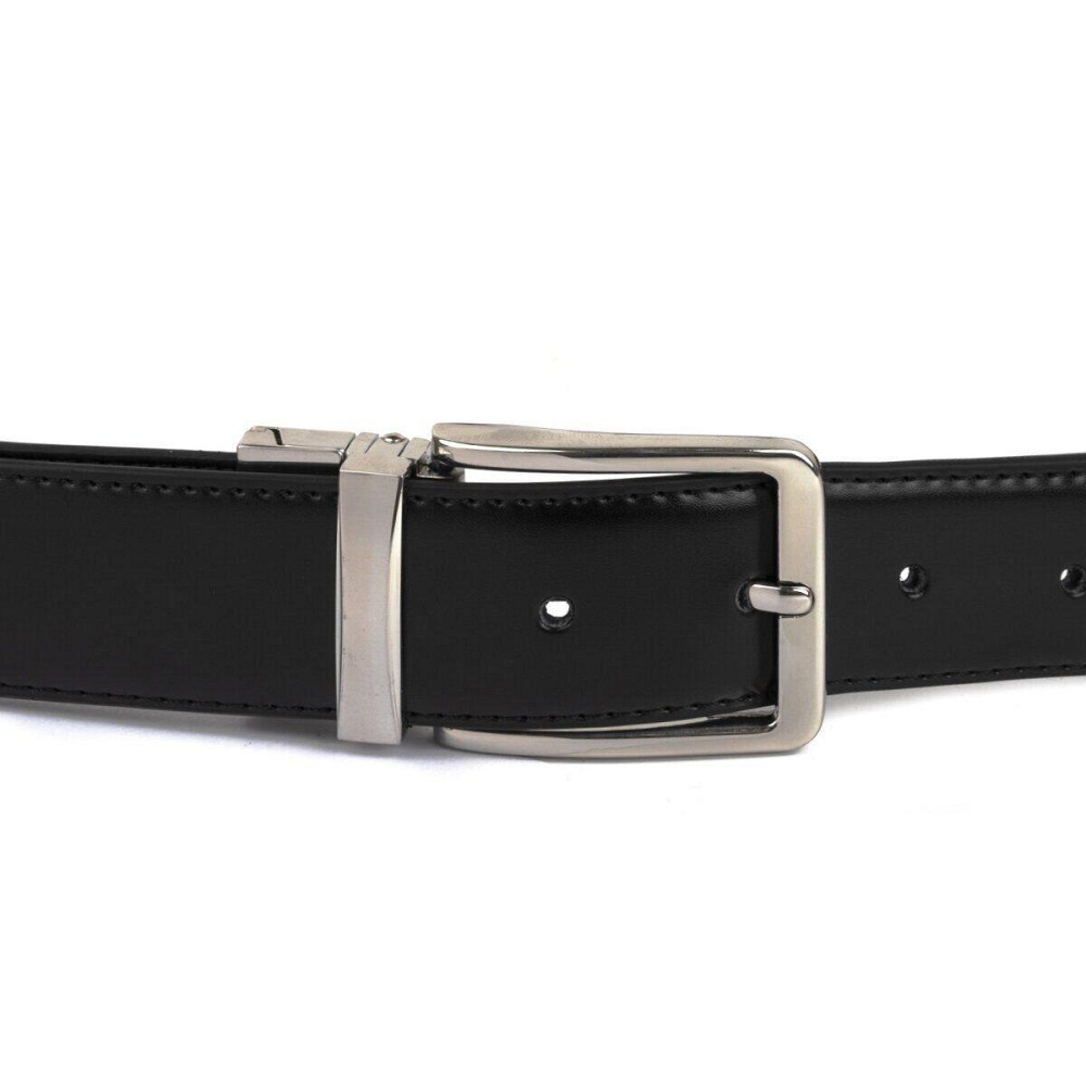 Ремінь чоловічий двосторонній механіка Vintage 20224 Чорний Київ - фото 6