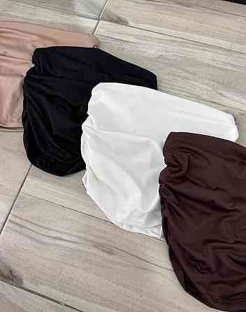 Жіночий літній базовий топ-бандо з турецького мікродайвінгу «elastic» Одеса