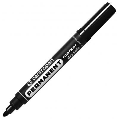 Маркер Centropen Permanent Dry Safe 8510 2,5 мм, round tip, black (8510/01) Винница - изображение 1