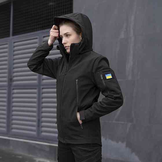 Жіноча тактична чорна куртка Pobedov Motive Київ