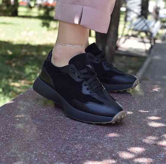 EMELI Кросівки жіночі EMELI 171/1 чорні (весна-осінь, шкіра+замша натуральна) (4779) Коломия