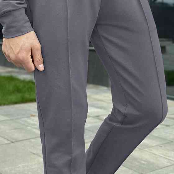 Темно-сірий спортивний костюм для чоловіків. Комплект штани і кофта сірий Pobedov Alpha Київ