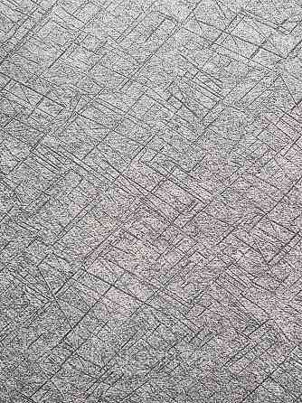 Шпалери вінілові на флізеліні гарячого тиснення DU&KA 1.06х10 вензель основа під штукатурку сірі коричневі Київ