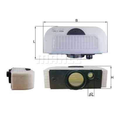 Повітряний фільтр для автомобіля Mahle LX3557/1 Вінниця