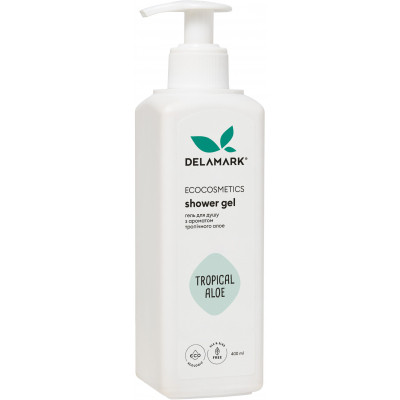 Гель для душа DeLaMark с ароматом тропического алоэ 400 мл (4820152331915) Винница - изображение 1