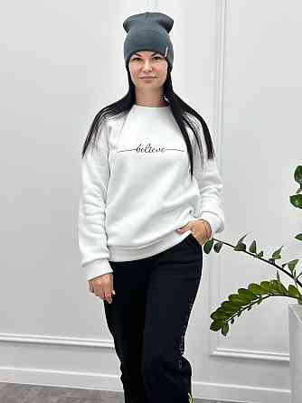 Жіночий світшот на флісі "Image" Турція оптом | Батал Київ