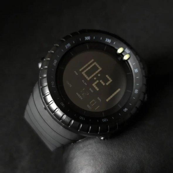 Тактичний водостійкий кварцовий годинник Skmei Ribas black Вінниця - фото 8