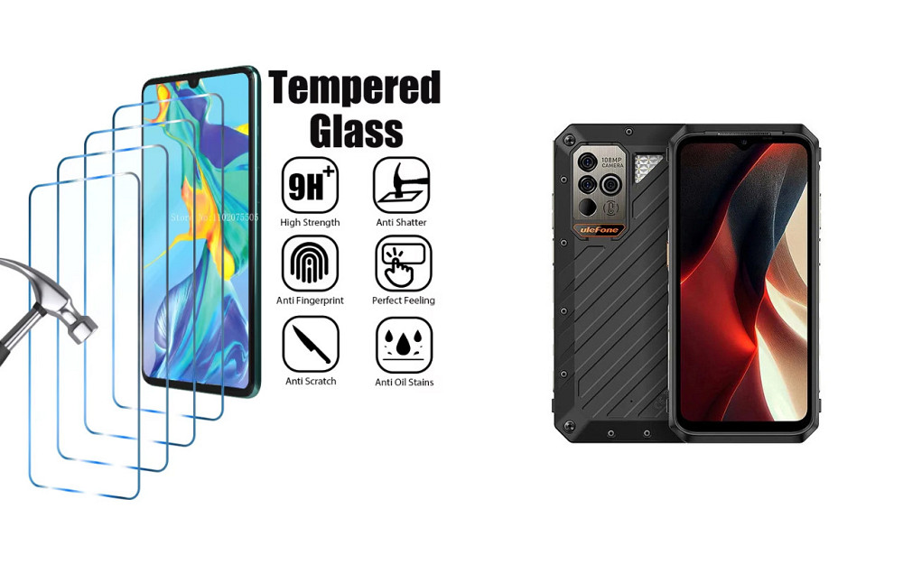 Захисне скло ArmorGlass для Ulefone Power Armor 19, Power Armor 19T – стійке до подряпин та ударів Київ - фото 1
