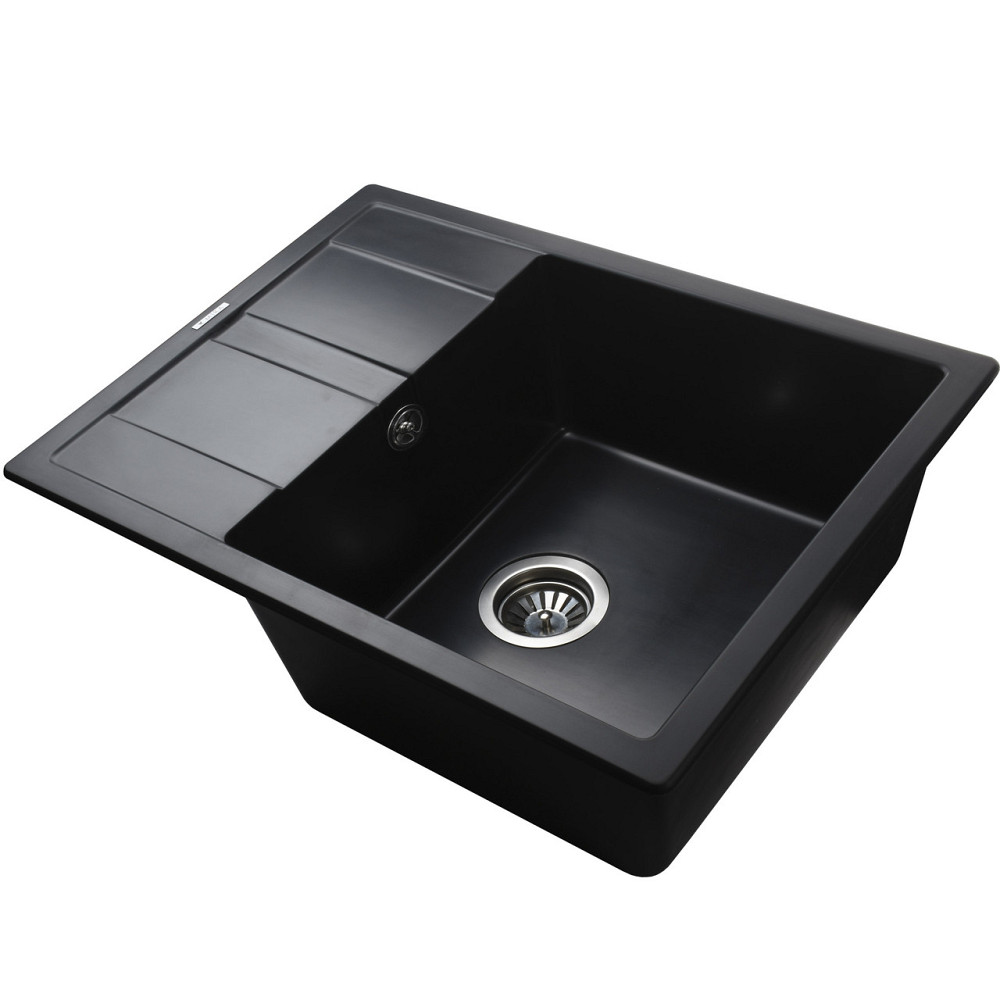 Гранитная мойка Mira ONZA черный 650 х 500 мм (000028782) Киев - изображение 4
