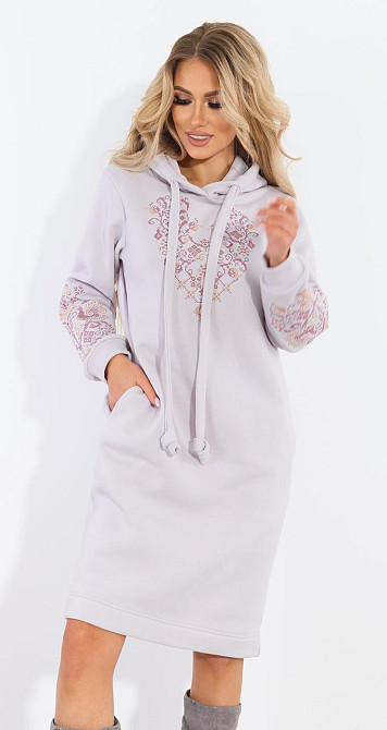 Тепле плаття з вишивкою (50-52) Київ - фото 1