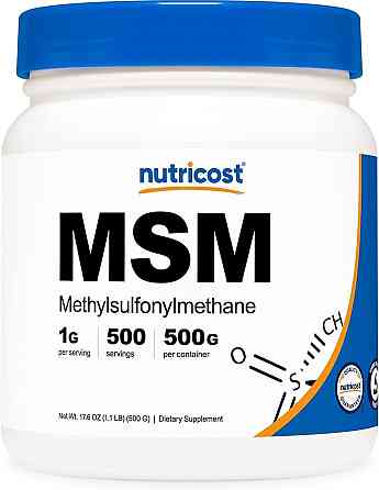 Метилсульфонілметан Nutricost MSM Unflavored 500 g Луцьк