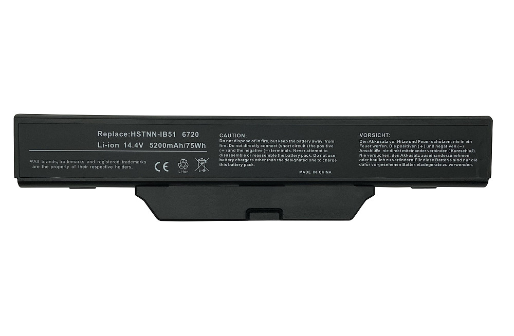 Аккумулятор для ноутбука HP Compaq HSTNN-IB51 6720s 14.4V Black 5200mAh OEM Вінниця - фото 1